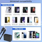 45W Chargeur Super Fast USB C,paquet de 3 USB C Bloc chargeur avec 10/10/6FT Type C câble charge rapide pour Samsung Galaxy S26 S25 Ultra S26+/S24/S23/S22/S21, Android, tablette Galaxy, iPhone 17/16/15 Pro Max