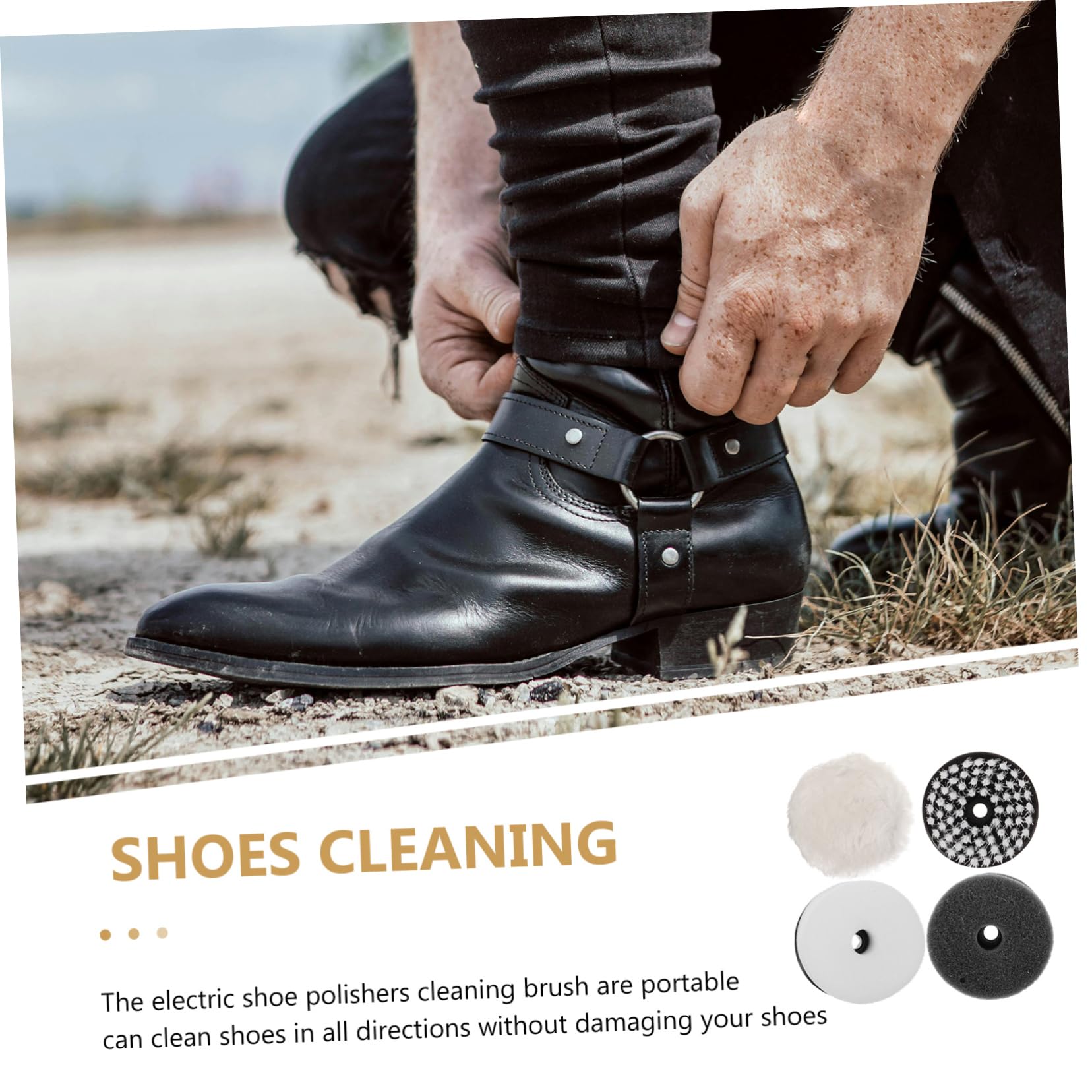 Healeved 20 Stck. Teiliges Schuhputzset mit Polierbürste Staubbürste und Schwamm Effektive Schuhreinigung Pflege für und Einfach zu Bedienen Tragbar und Schonend für Schuhe