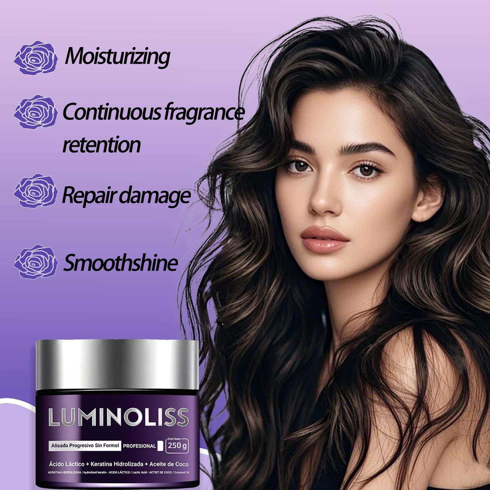 Alisado – Hair Smoothing Cream | Keratin Treatment for Frizz Control & Natural Silkiness | Restores Shine & Manageability - 1PC