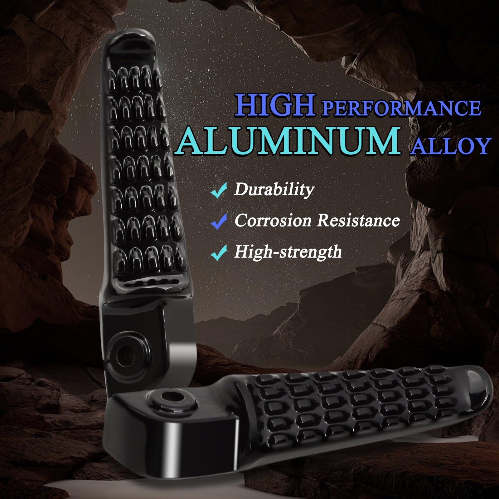 Beifahrer Fußrasten Für Kawasaki Ninja ZX-6R/10R - Alu Fußstützen Für Motorrad