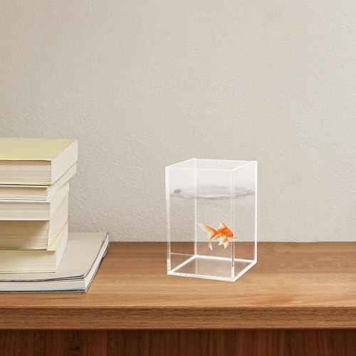 Miniatura 9 de 2 unids acuario pecera terrario tazón suculento plantador sin borde acuarios pecera pecera multifunción pecera decorativa Goldfish Tank Betta Fish