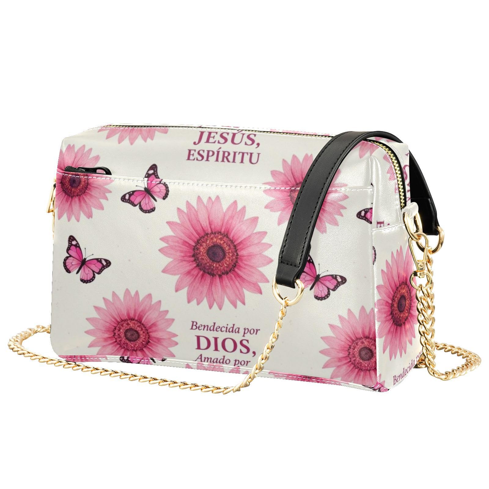 Bolso bandolera ligero con correa de cadena con capacidad de 2,5 L para