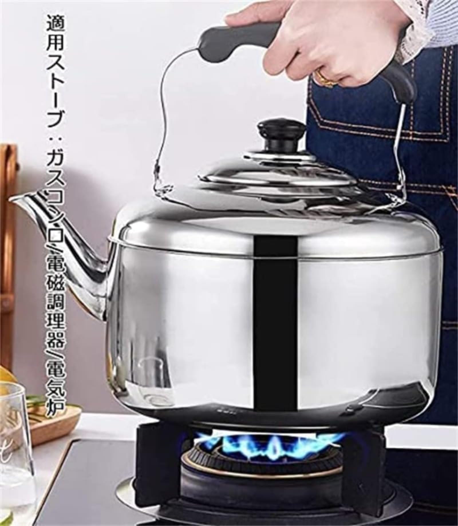 Amazon | BDHD やかん 304ステンレス鋼のティーケト4L/ 5L/6L/8L/10L