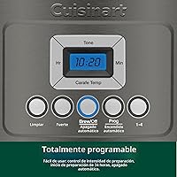 Vista 4 de Cuisinart Cafetera de 14 Tazas, Máquina de Café Programable PerfecTemp con Jarra de Vidrio, Configuración de 1-4 Tazas, Control de Fuerza de Acero