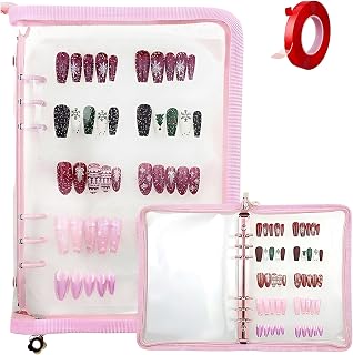 Nail Art Book, Professional Nail Display Stand with Removable Pages, Portable Nail Book Display for Salon Professionals an... Price In India