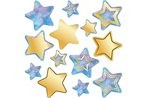 Gold Star Cutouts for Classroom Decoration