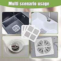 Vista 6 de Adhesivos desechables para drenaje de pelo, adhesivo mejorado para drenaje de piso de 4 pulgadas, adhesivo de malla de drenaje de suelo, calcomanías