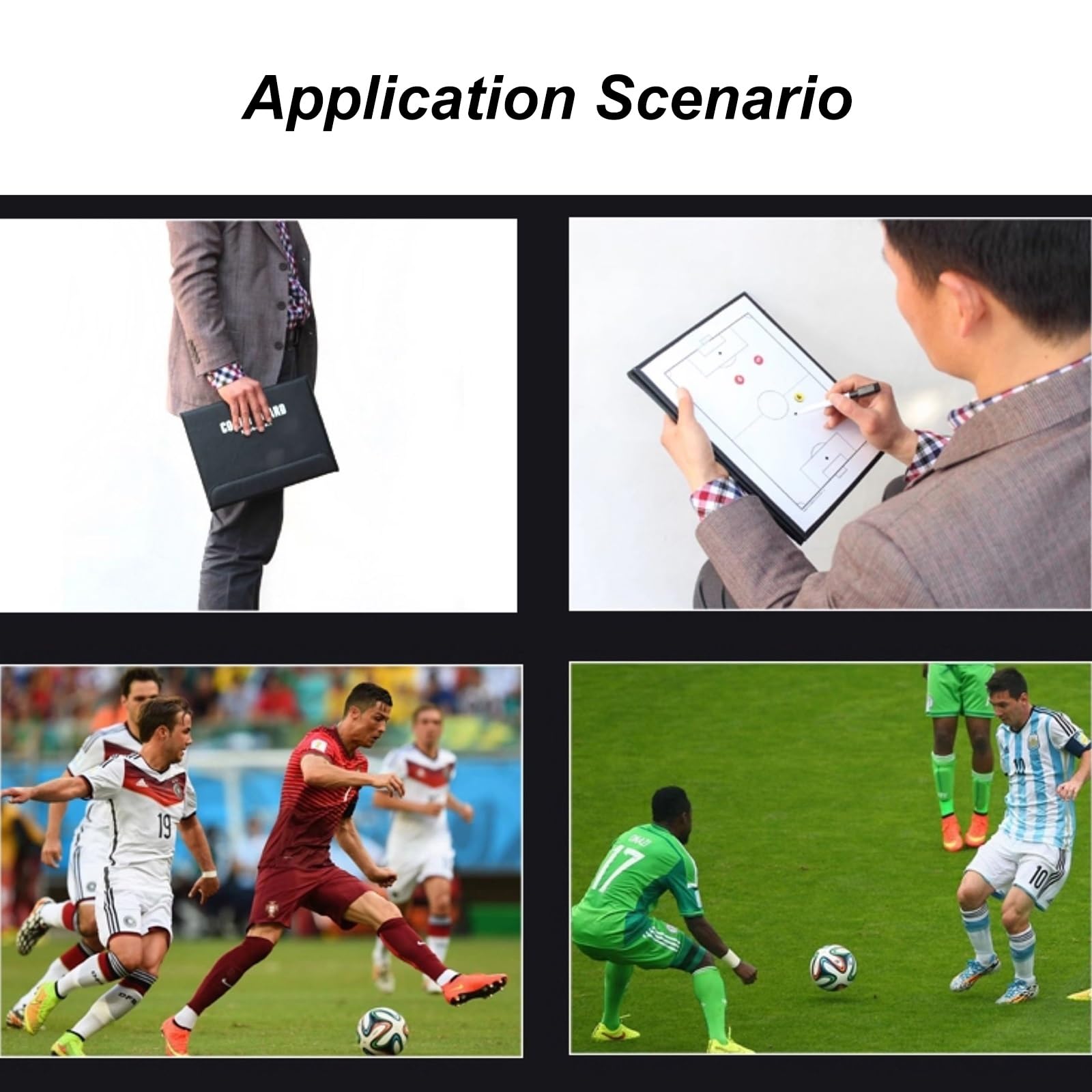 Lavagna Calcio Allenatore di Board, Lavagne Magnetiche Da Allenamento, Design Pieghevole, Accessori Completi, Leggera e Portatile, per l'allenamento