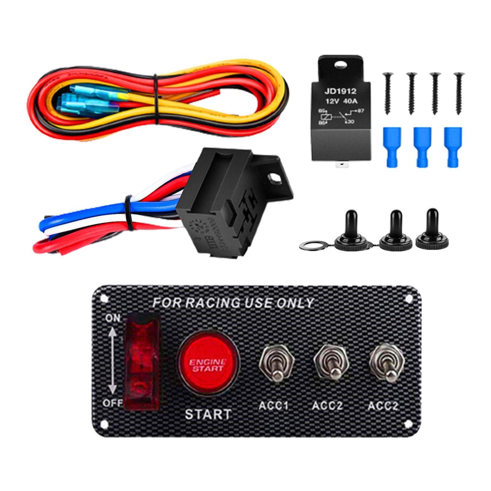 Ignition Key Switch Panel for 12V Vehicle Outboard Engine Yachts 5 in 1-image-25
