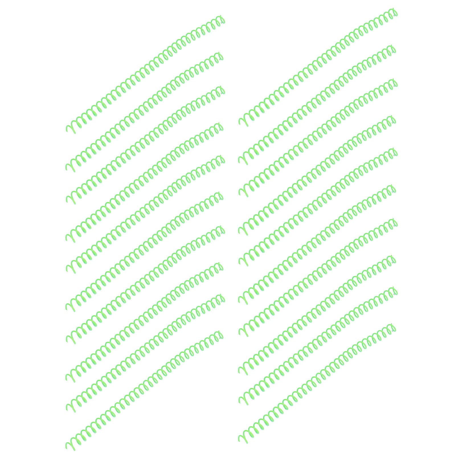 Wakects Spiral Binding Coils, ABS Plastica 11mm Diametro Interno (GREEN)