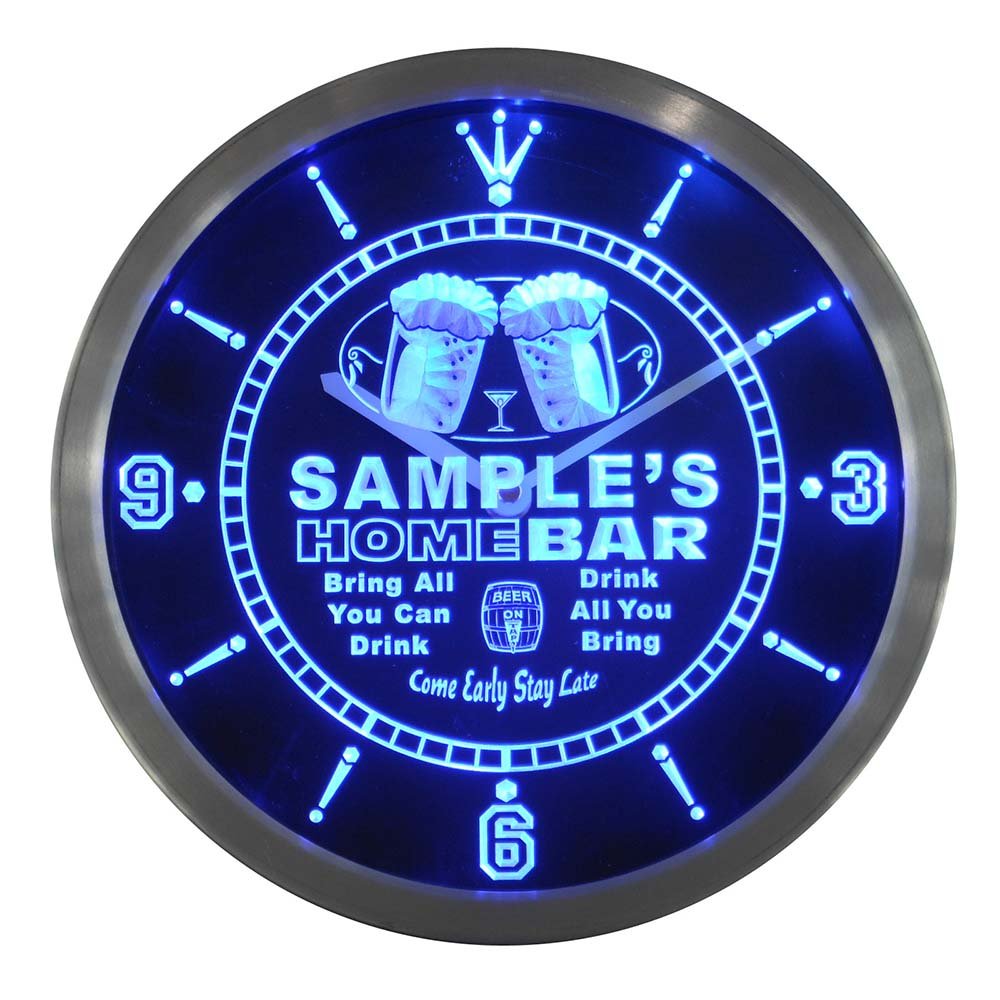 Amazon.co.jp: LEDネオンクロック 壁掛け時計 ncp2209-b CORONA Home