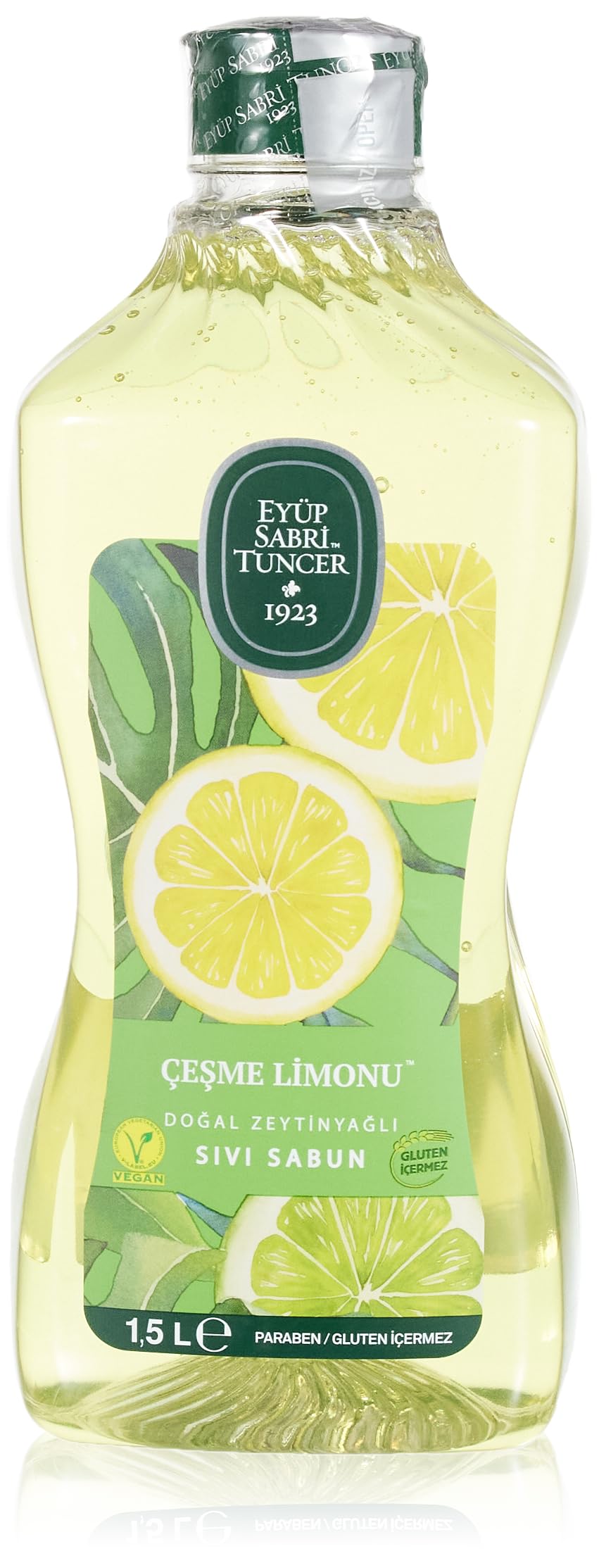 Eyüp Sabri Tuncer Doğal Zeytinyağlı Sıvı Sabun Çeşme Limonu Sıvı Sabun 1500 ml
