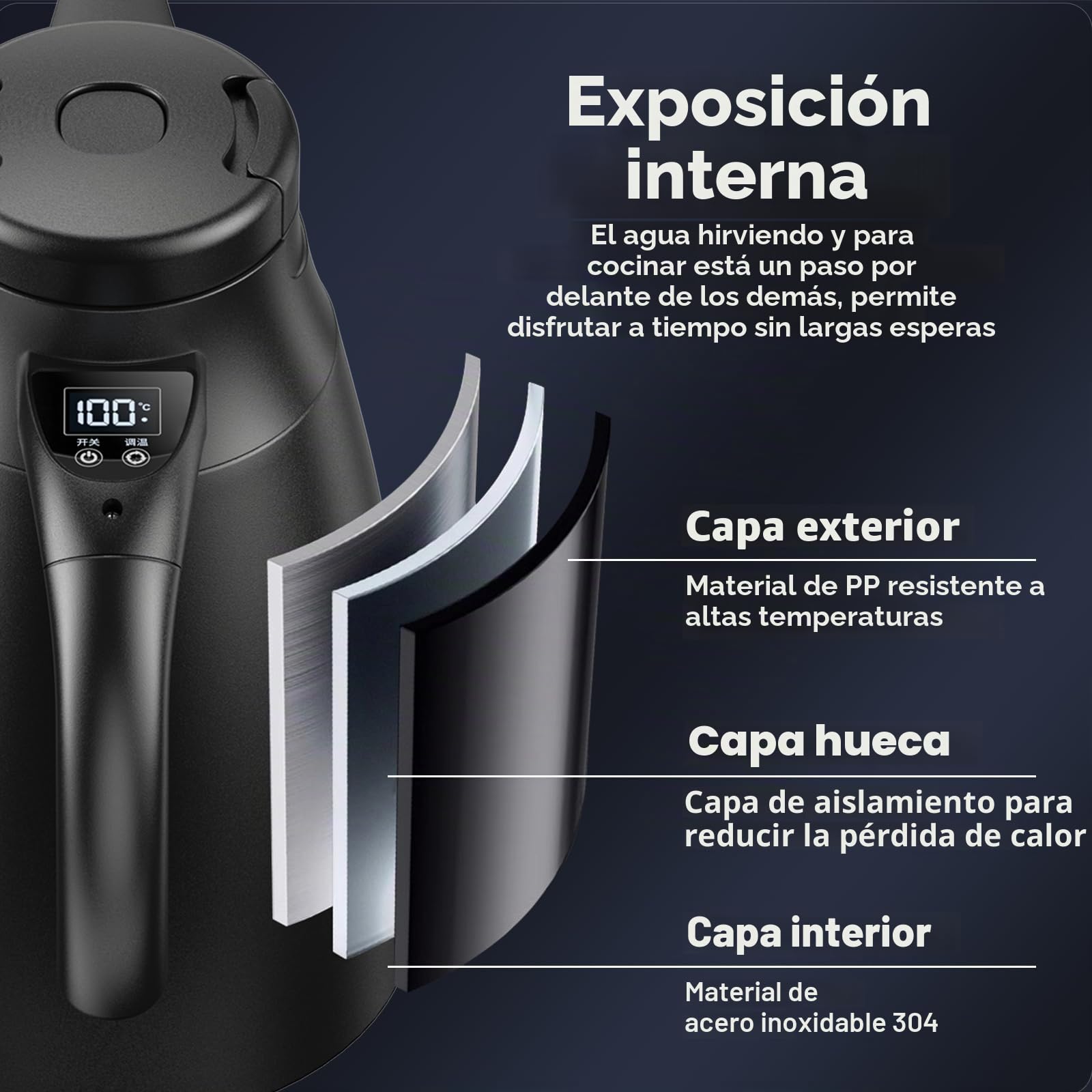 Hervidor eléctrico para coche, 12 V-24 V, 1,2 L, acero inoxidable con encendedor de cigarrillos de 12/24 V, para agua caliente, café, té, camión, viajes, camping