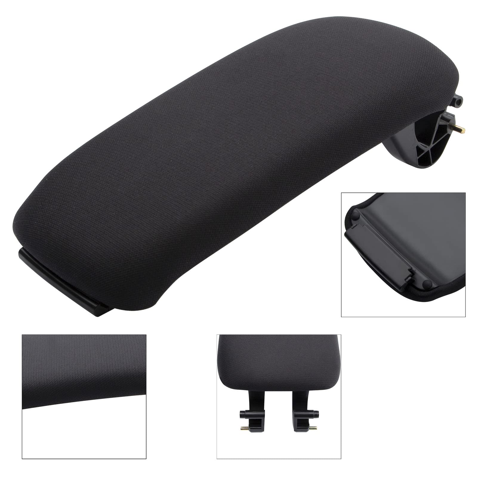 Couvercle d'accoudoir de console centrale pour A3 8P 03-13 8P0864245P Noir Tissu