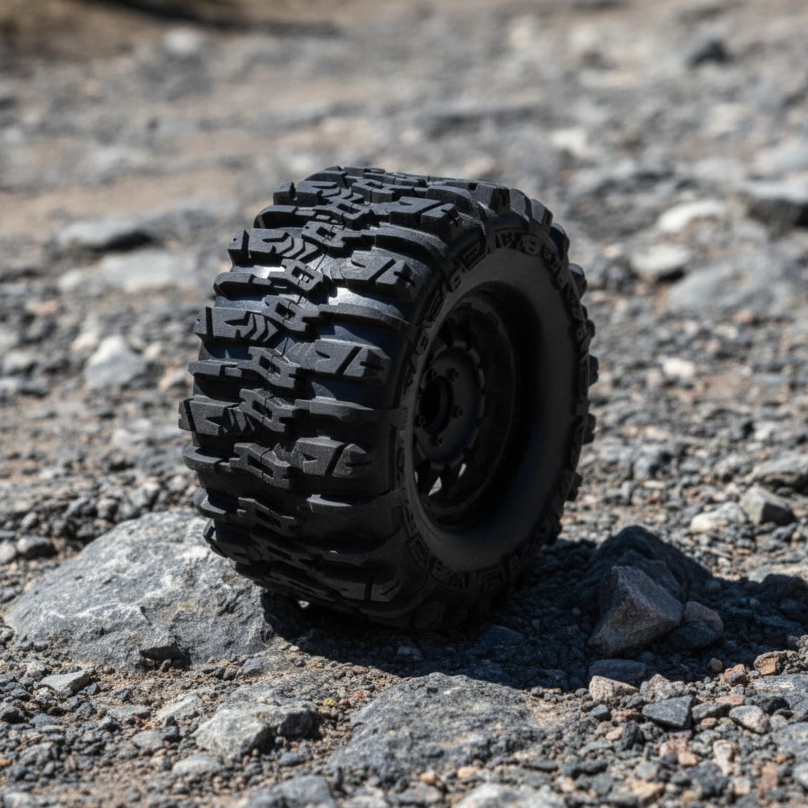 TISHITA 2 Piezas Neumáticos para Coche RC 1/8 Neumáticos Todoterreno Ruedas Monster Truck Llantas con Hexagonales Agarre Fuerte Tracción Profunda Adecuado para Suelta Aficionados al RC