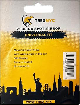Blind Spot Mirror - Larger Side View, Enhanced Safety with Side Mirror Blindspot and Ideal Side View Mirror Blind Spot Solution (Circle Mirror, 1 Pack)