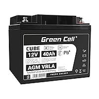 Green Cell Batteria AGM 12V 40Ah ricaricabile sigillata VRLA | Per UPS