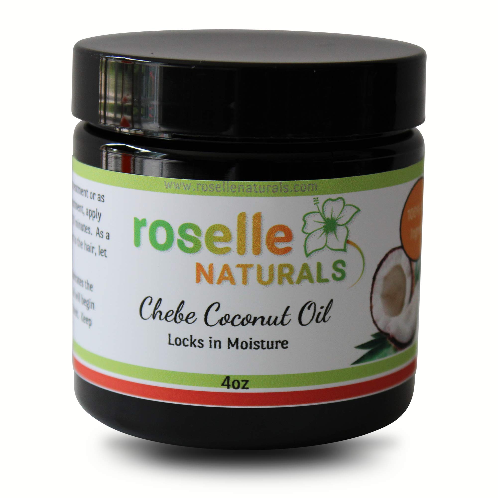 Roselle NaturalsChebe Coconut Oil. Made with Authentic Chebe Powder. 4oz