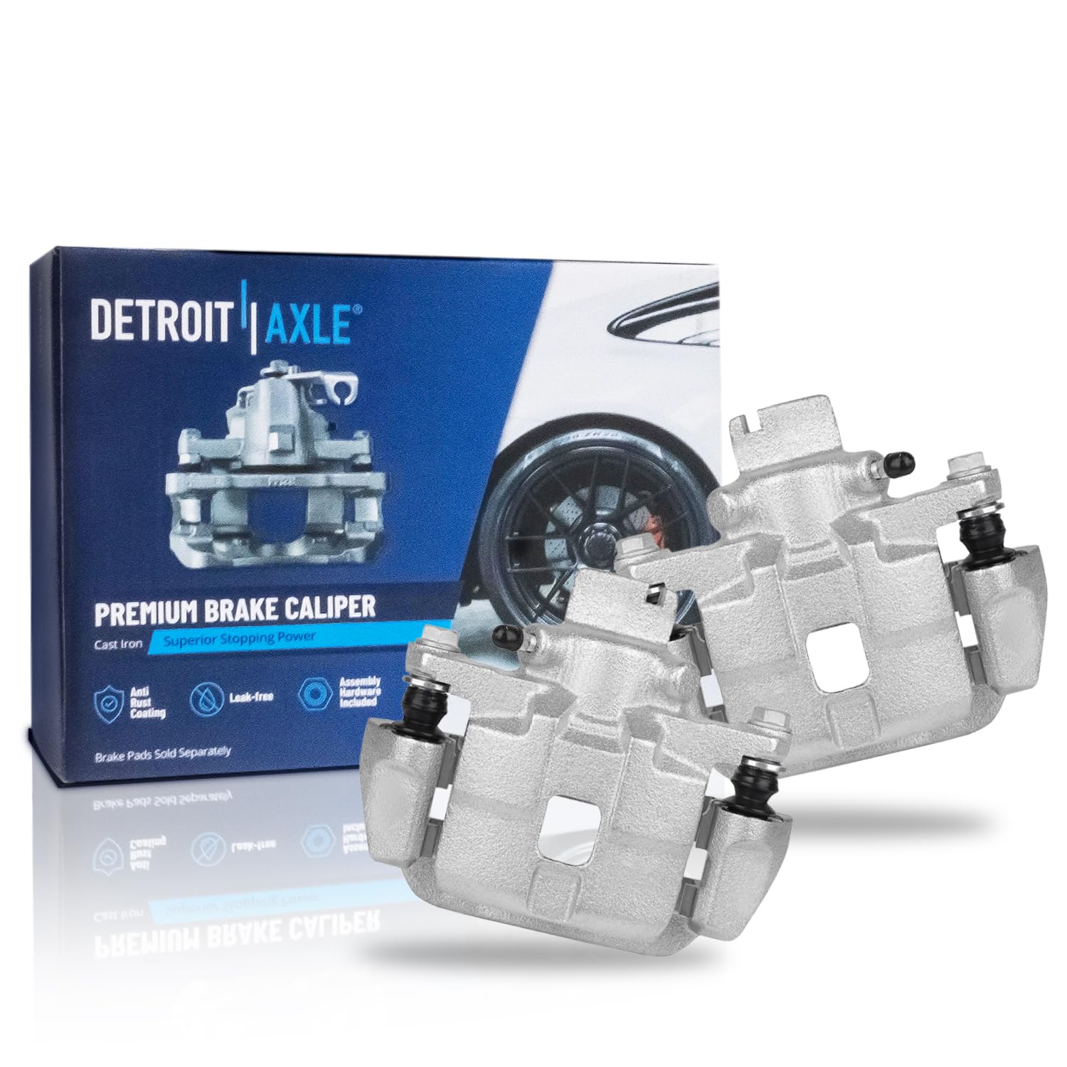 Detroit Axle - 2pc Rear Brake Calipers for 2000-2004 Subaru Outback Legacy