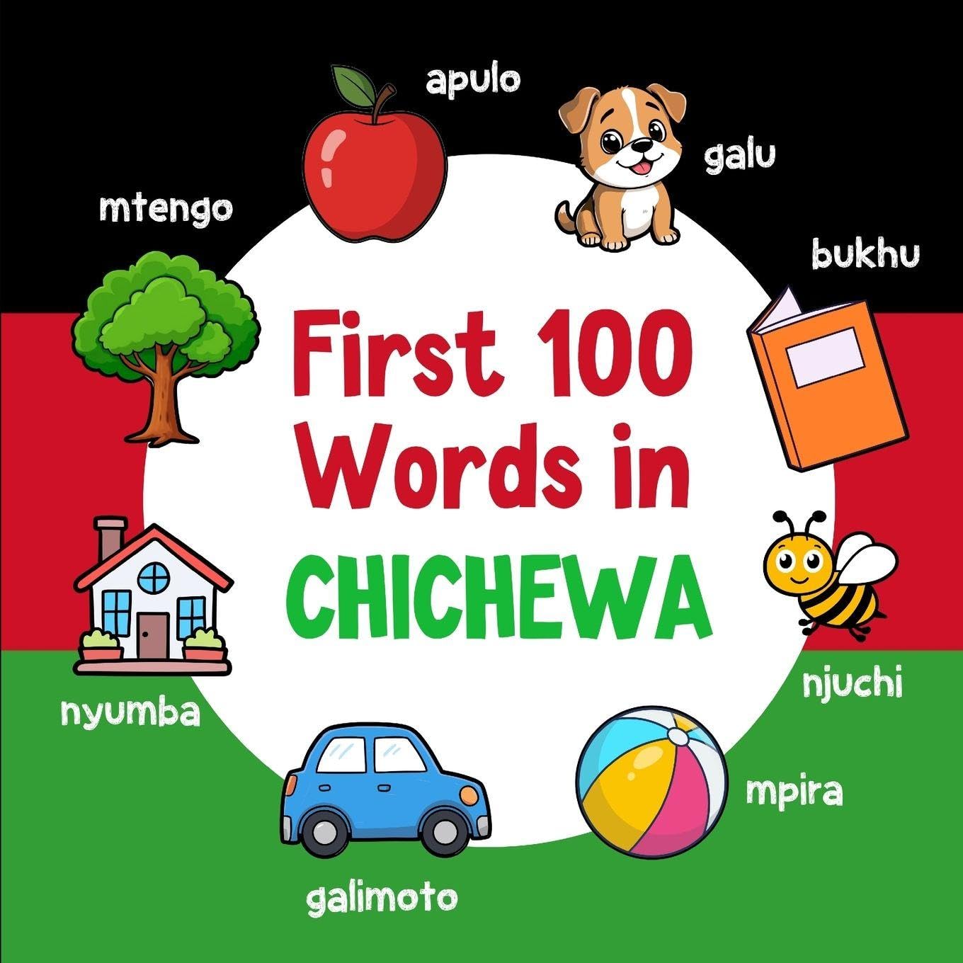 First 100 Words in Chichewa: Bilingual English Chichewa Picture Book for Kids with Pronunciations, Language Learning Flashcards, Dictionary for Babies, Toddlers, and Children