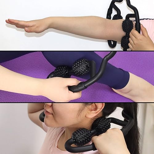 Miniatura 5 de Herramienta de masaje para celulitis, rodillo muscular, masajeador de fascia profunda y removedor de piel con hoyuelos para piernas, muslos y 4