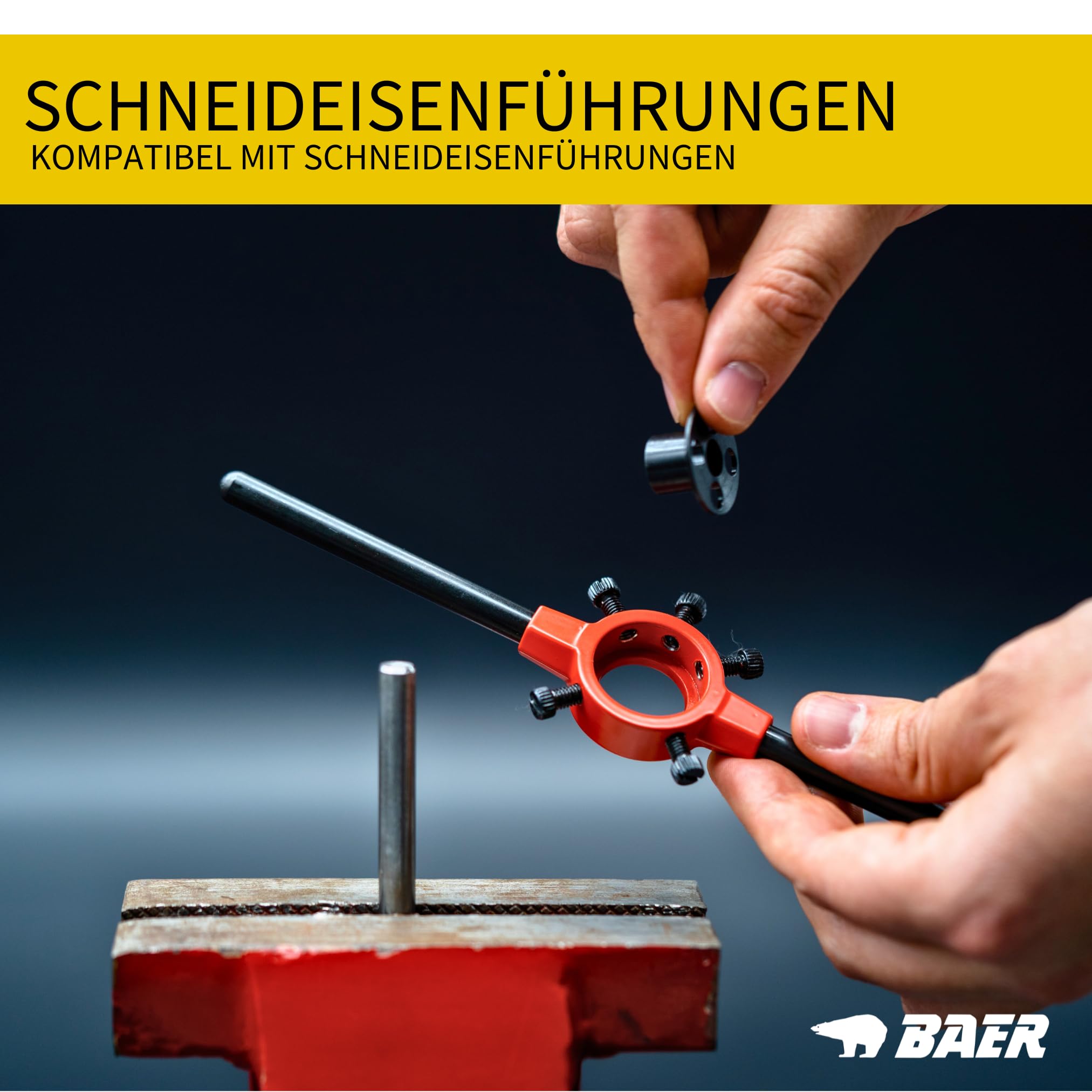 Maschiatrice A Mano Baer E BAER - M12 X 1.75, Per Filettatura Metrica, DIN 376 Maschiatrice A Mano Hss - Foto 4