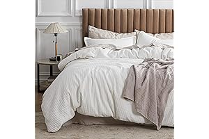 Bedsure Oversized King Waffle Weave Duvet Cover Set
