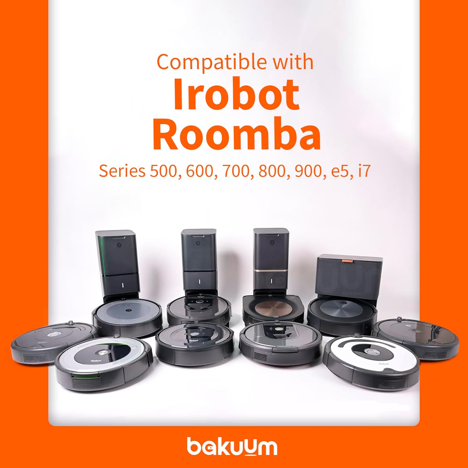 Neumáticos BAKUUM para ruedas IROBOT ROOMBA de las series 500, 600