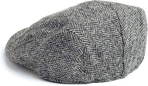 Miniatura 3 de Gorra tradicional de lana de tweed Donegal. Sombrero unisex de hiedra. Peak cosido y forro de tafetán. 100% fabricado en Irlanda.