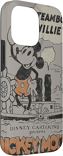 Miniatura 54 de Funda para iPhone 11 Pro Max Disney 100 Mickey Mouse Steamboat Willie Sound Cartoon D100
