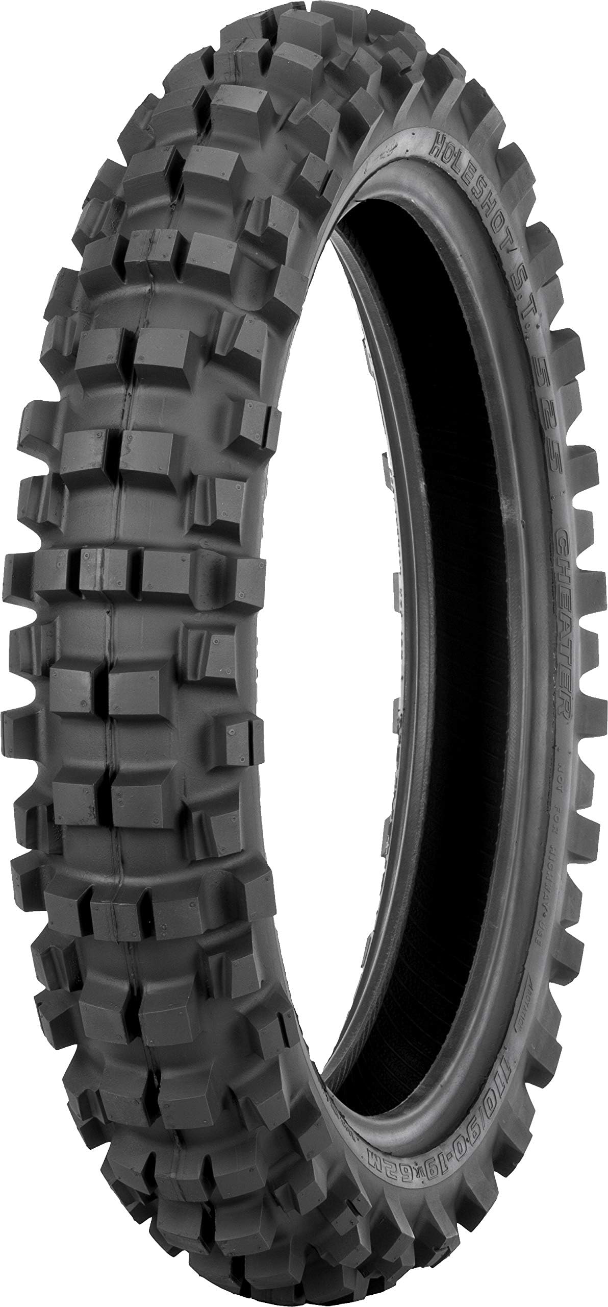 Shinko Motorcycle Tires 525 Hybrid Cheater Bias Off-Road Tire 110/100-18 Size, 64 Load Index, Rear Position, M Speed Rating, Tube Type, 4 PR, 33 psi