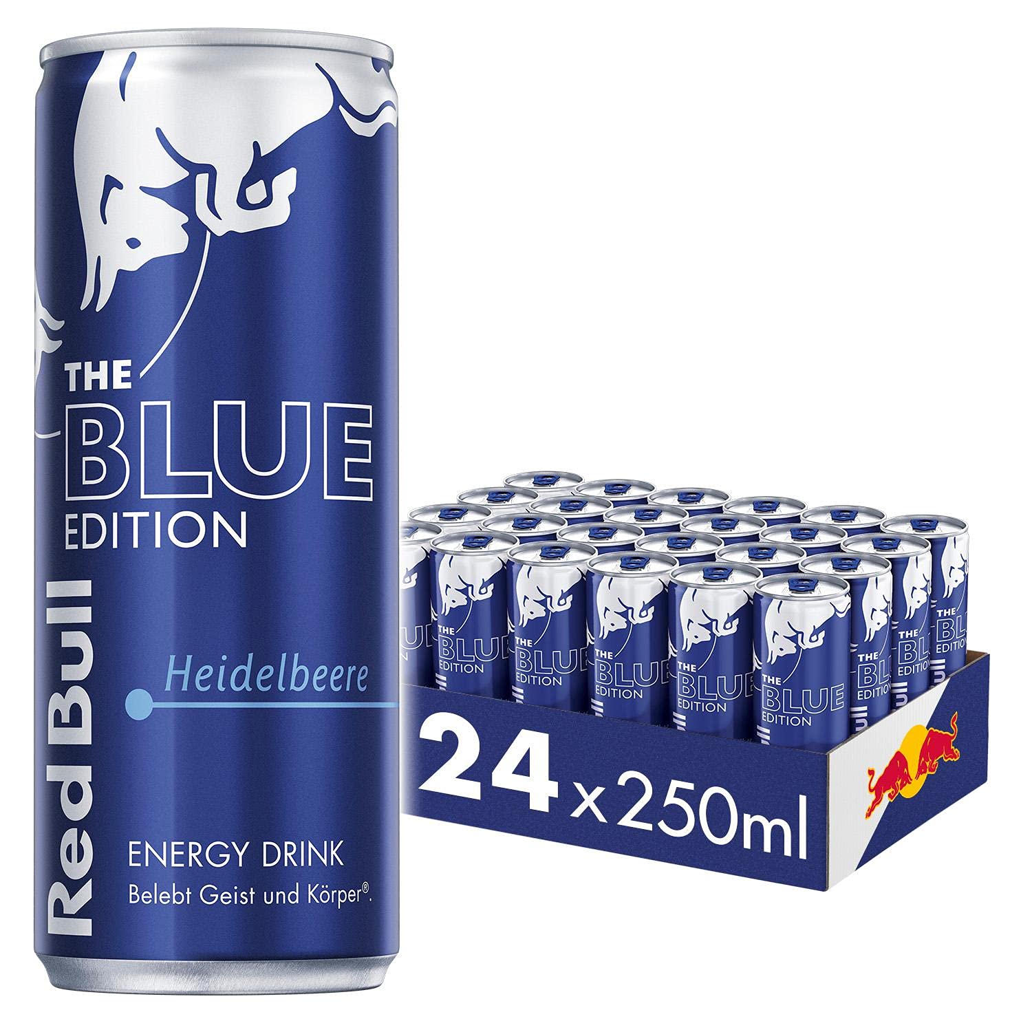 Red Bull Energy Drink Blue Edition Getränke, Heidelbeere, 24 x 250ml (EINWEG) & Energy Drink Red Edition - 24er Palette Dosen - Getränke mit Wassermelone-Geschmack, EINWEG (24 x 250 ml)