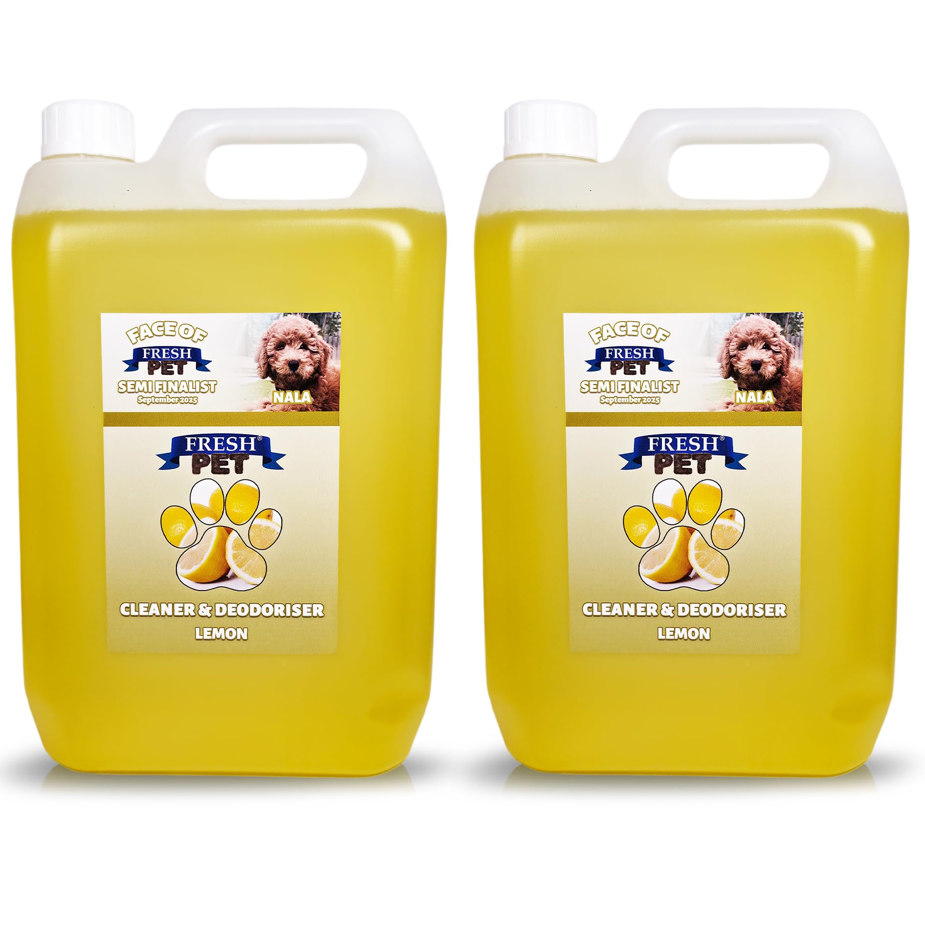 FRESH PET URINE SMELL ODOUR REMOVER 2 x 5L - TRADE Chem (LEMON)
