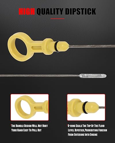 Miniatura 10 de CCIYU BPE810450 Reemplazo de la varilla de medición de aceite de motor 1994-1997 para Mazda Miata Dip Stick para comprobar la varilla de aceite