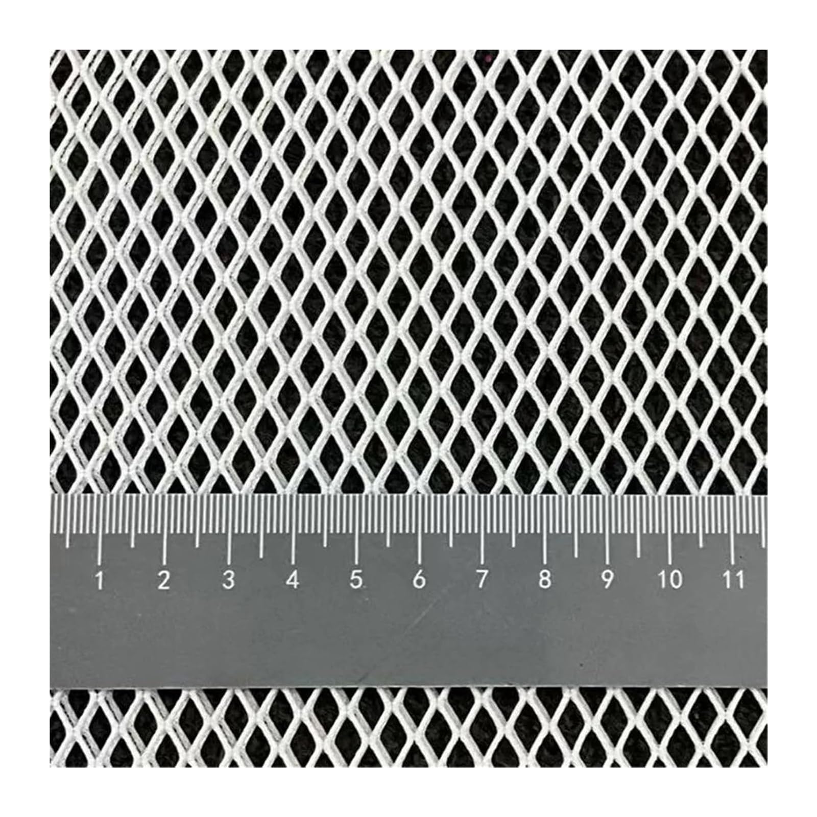 Tejido de malla para costura, Tela de malla capa aire 3D rejilla poliéster, 1 yarda, 140cm, blanca, negra for coser(Black,90cmx140cm)
