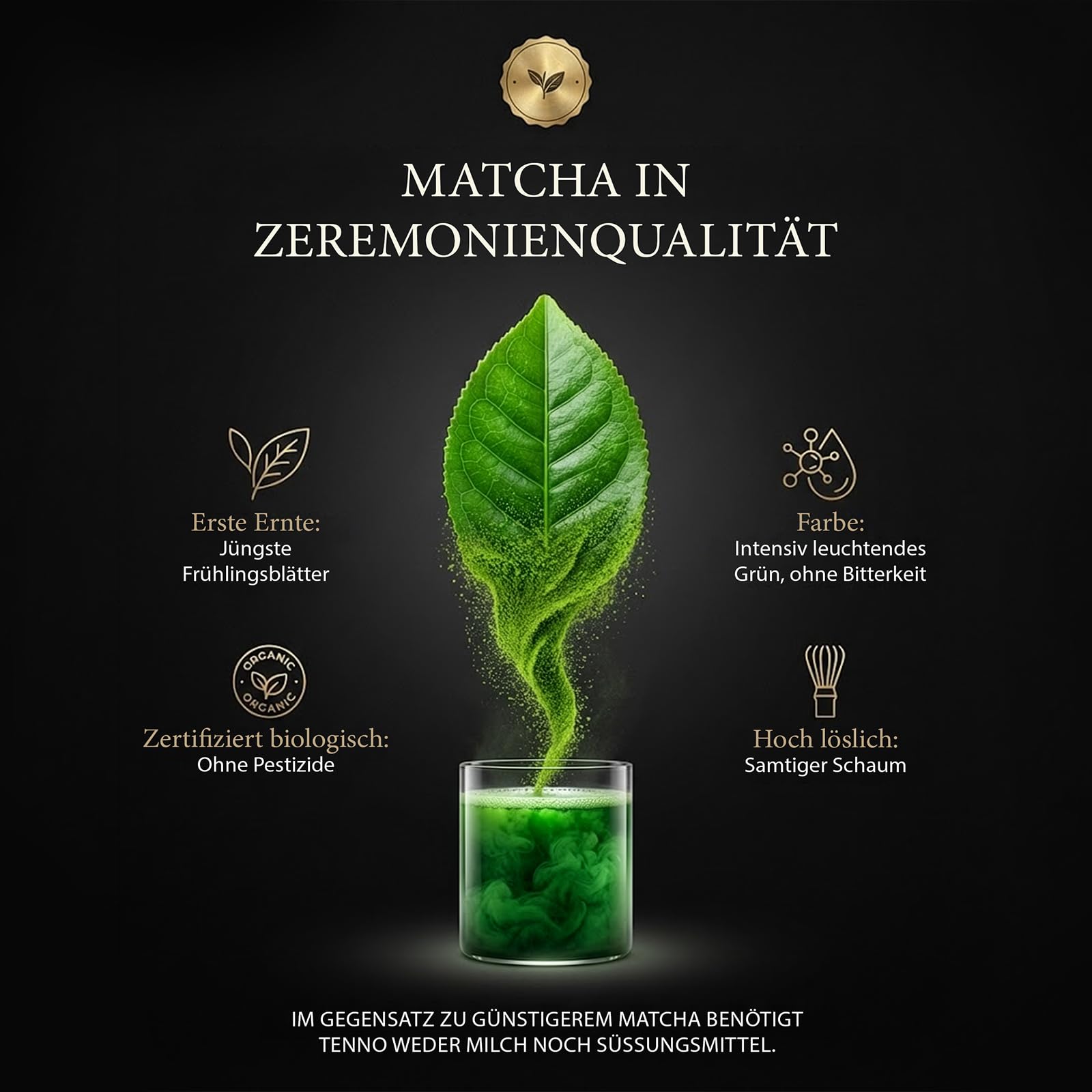 Mary Rose Matcha Tee Bio Zeremoniell Geschenkset 30g Erdbeere Pulver 50g