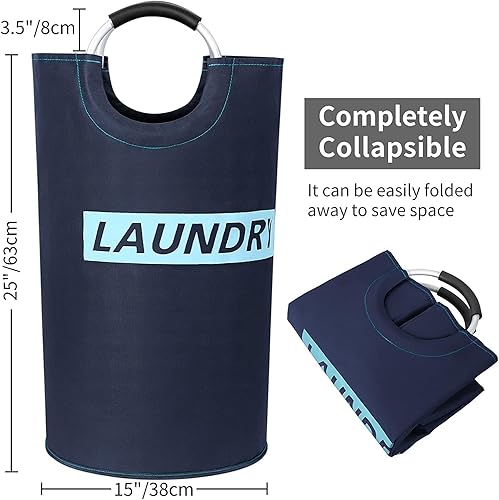 Miniatura 2 de ZERO JET LAG - Cesta de lavandería (tamaño XL, 7 colores) plegable de tela para colada