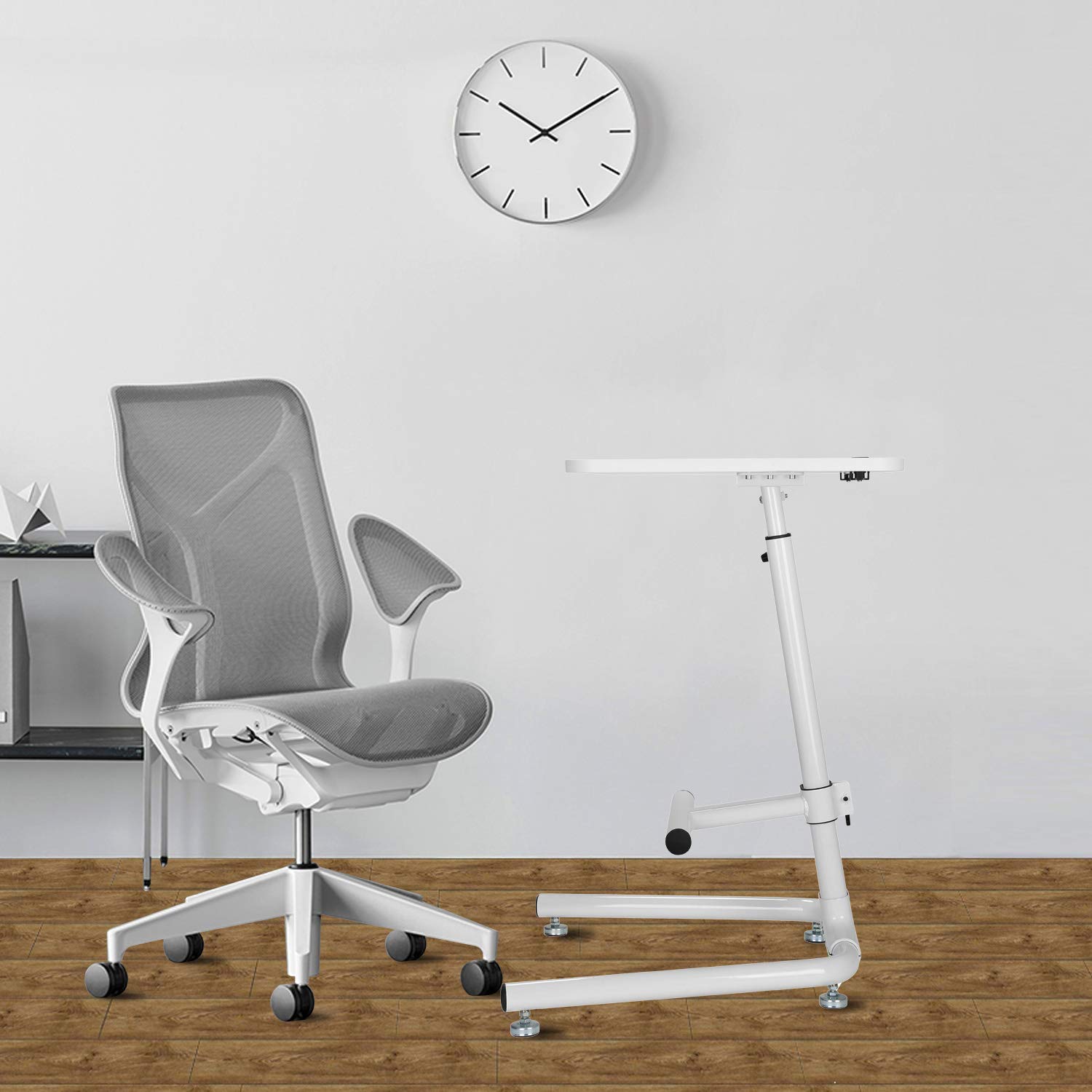 ERGO LIFE Pneumatic Height Adjustable Standing Desk SitStand Desk with