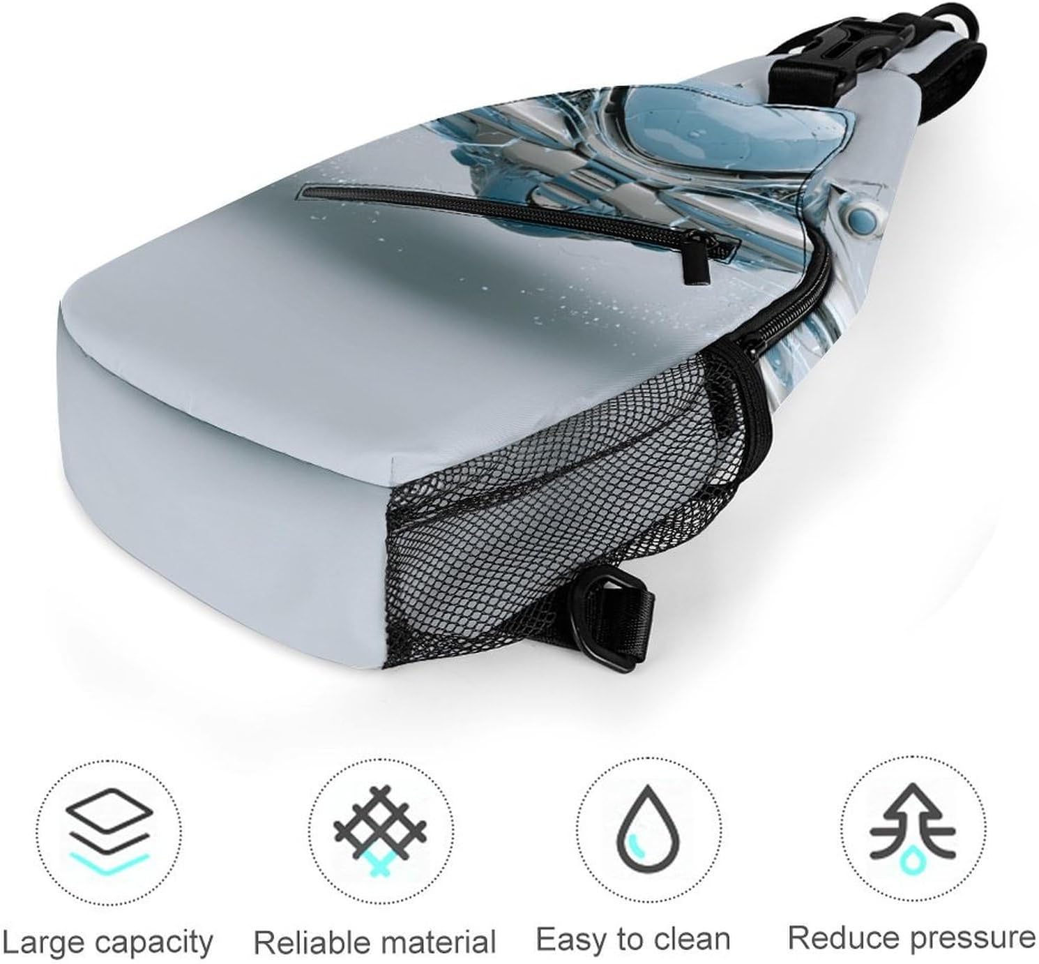 Flying Craft Sling Crossbody Bag Lightweight Chest Shoulder Backpack for Outdoor Sports
