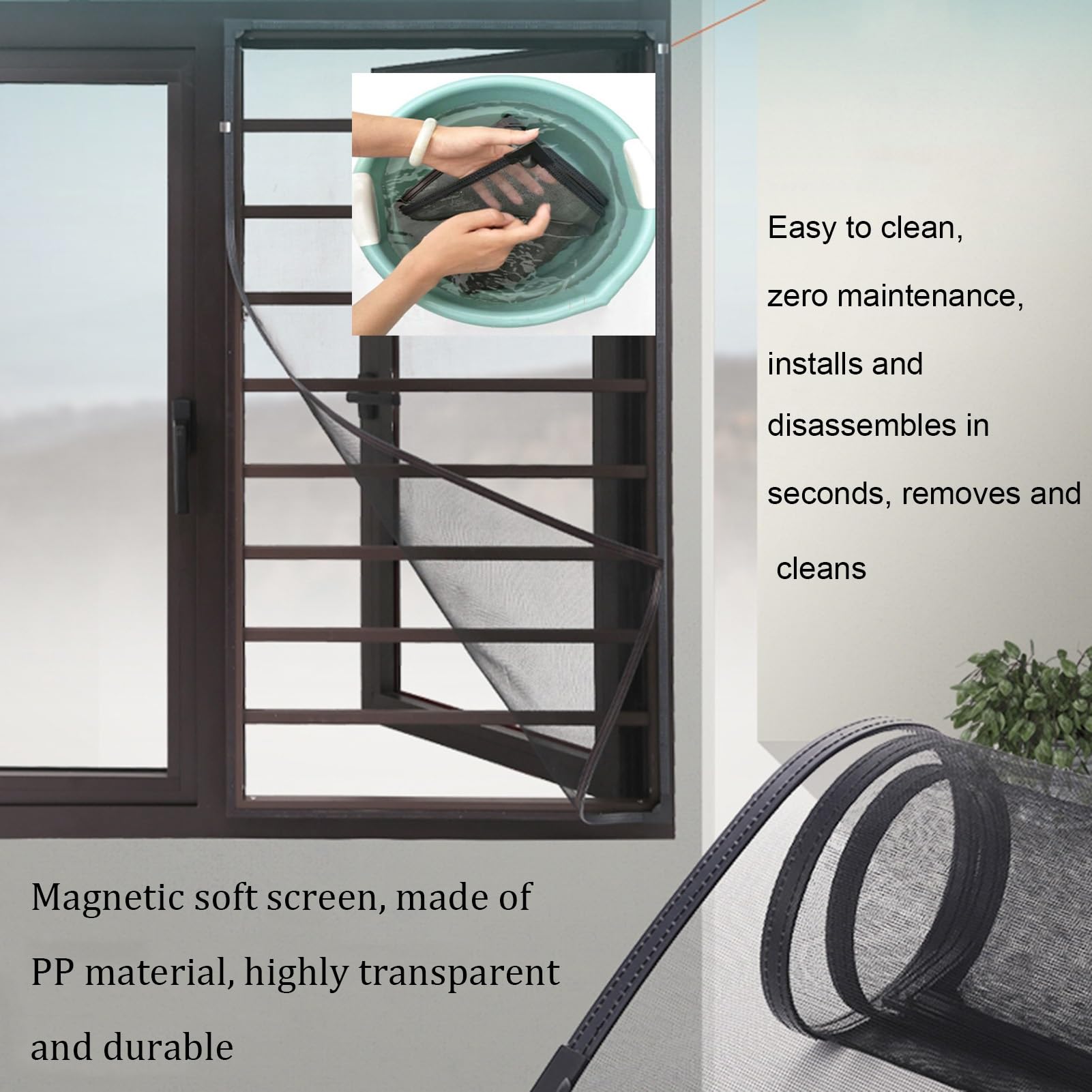 Protectores de seguridad para ventanas, barras ajustables para prevención de caídas infantiles para el hogar y la sala de estar