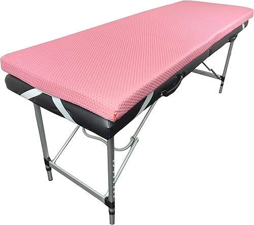 Cubrecolchón de espuma para pestañas, almohadilla de espuma viscoelástica de 2.5 pulgadas de grosor con correas de esquina y base antideslizante,