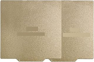 LANGshaw 3D Printer Parts Double Sided Textured PEI Powder Coated Spring Steel Sheet Flex Magnetic Base Plate Hot Bed Compatible For Ender3 Kp3 (Color : Double-sided, Size : 350x350mm)