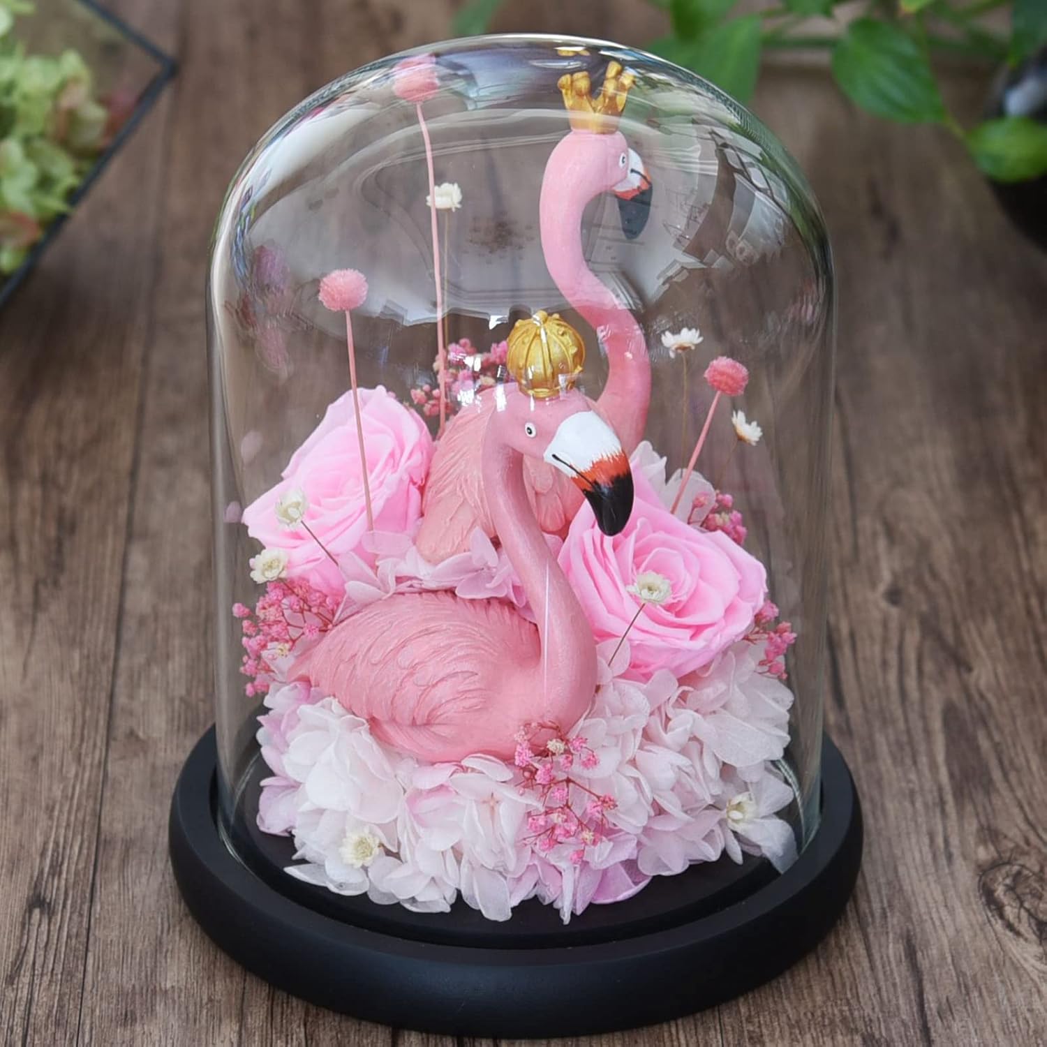 Eternal Flower,Preserved Real Rose Gifts for Mothers Day,Royal Flower Girl，Glass Dome Rose Flower Gifts, Birthday Gifts Wedding Gift for Women Mom