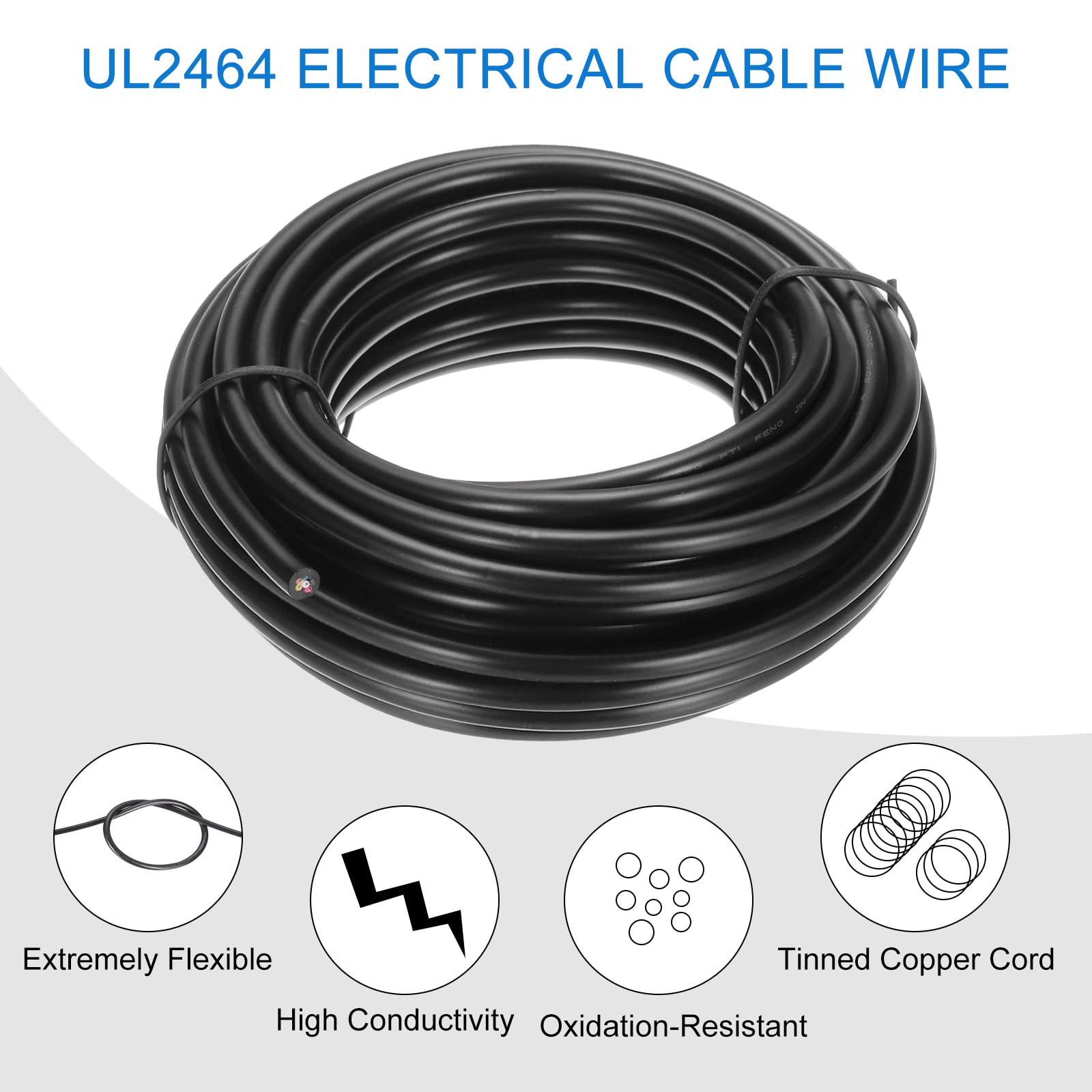 DMiotech 26 Gauge Wire Electrical Wire 6 Conductor - Image 3