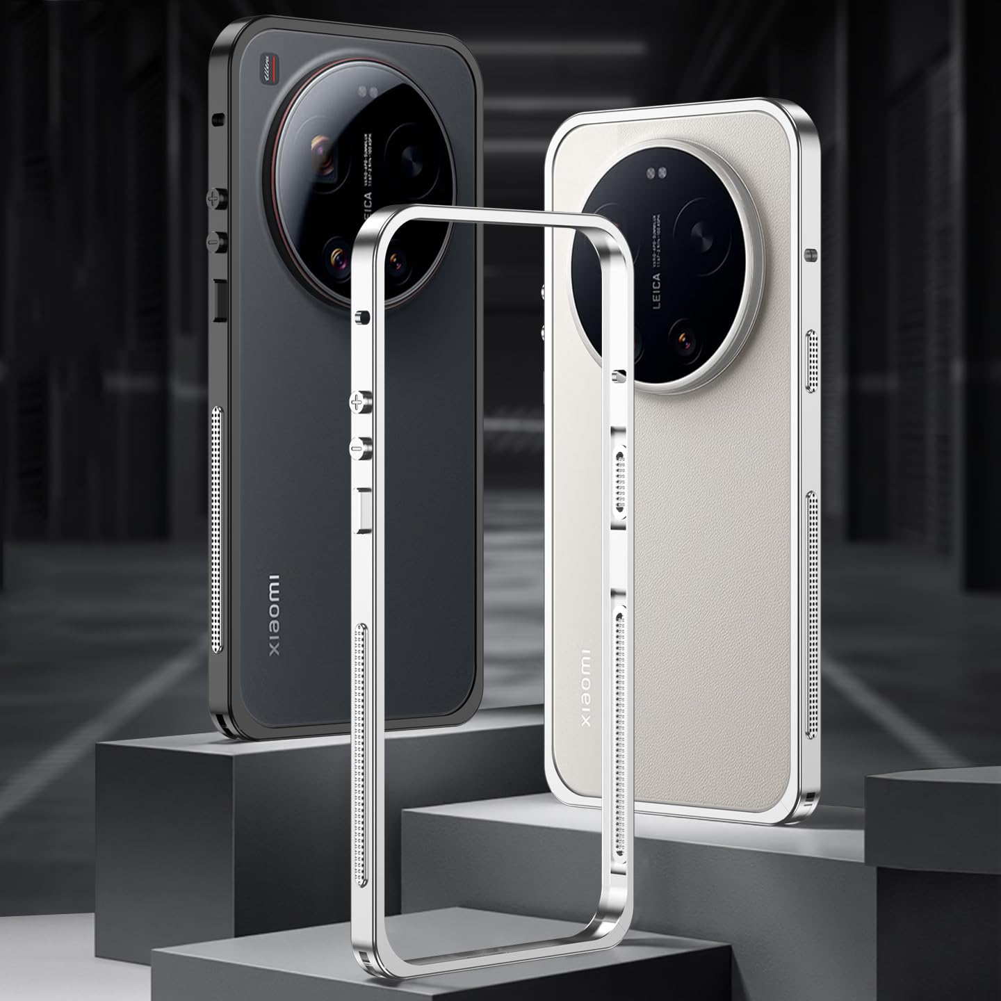 Custodia protettiva per Xiaomi Mi 17 Ultra, telaio in lega di alluminio aeronautico, antiurto, design senza cover posteriore, dissipazione del calore, compatibile con la versione Leica (verde)