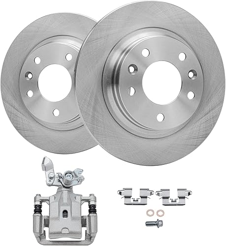 Miniatura 252 de Detroit Axle - Rotores de disco delantero de 10.827 in + pinza de freno lateral del pasajero de repuesto para Toyota RAV4 Prius V Lexus HS250H Scion