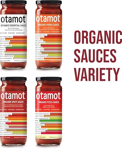 Miniatura 6 de Otamot Salsas de tomate orgánico (paquete de variedad orgánica)