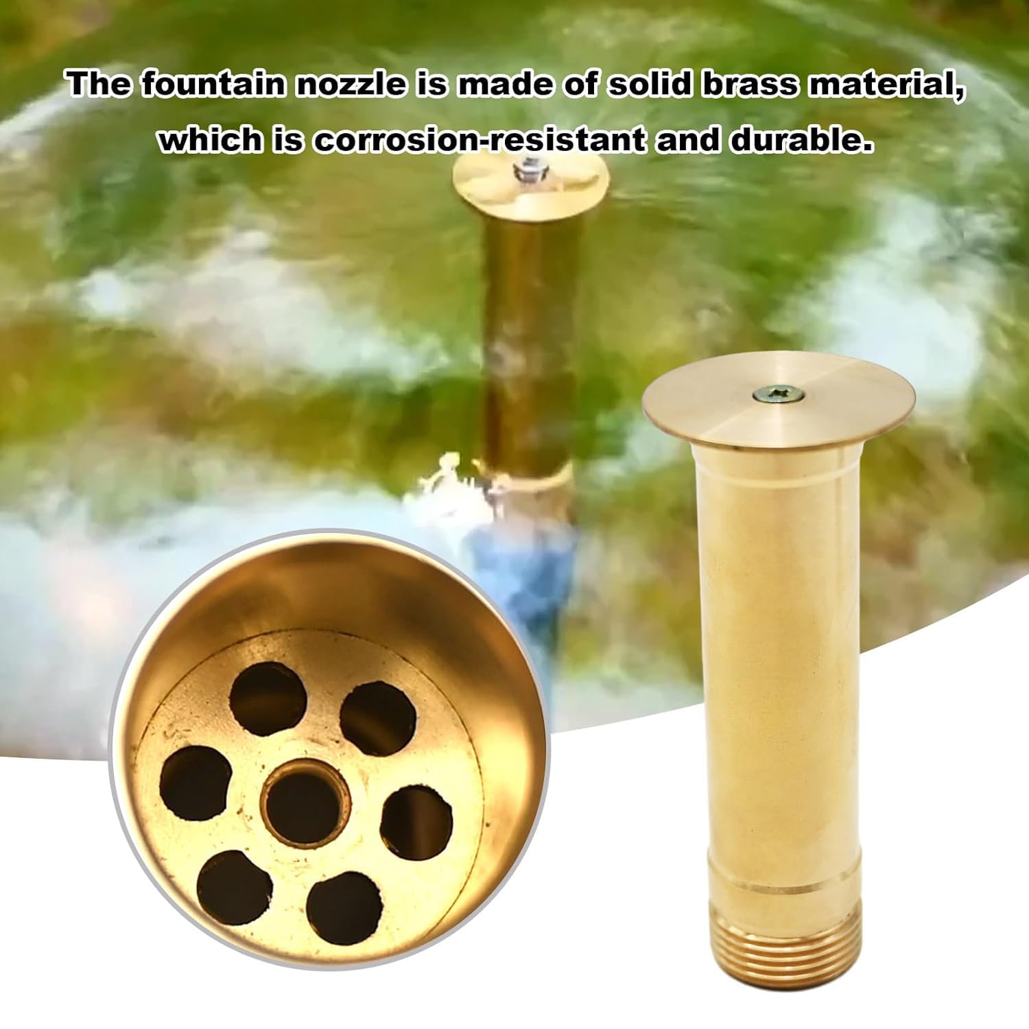 Acorn Spray Nozzle, Male, Washfountains