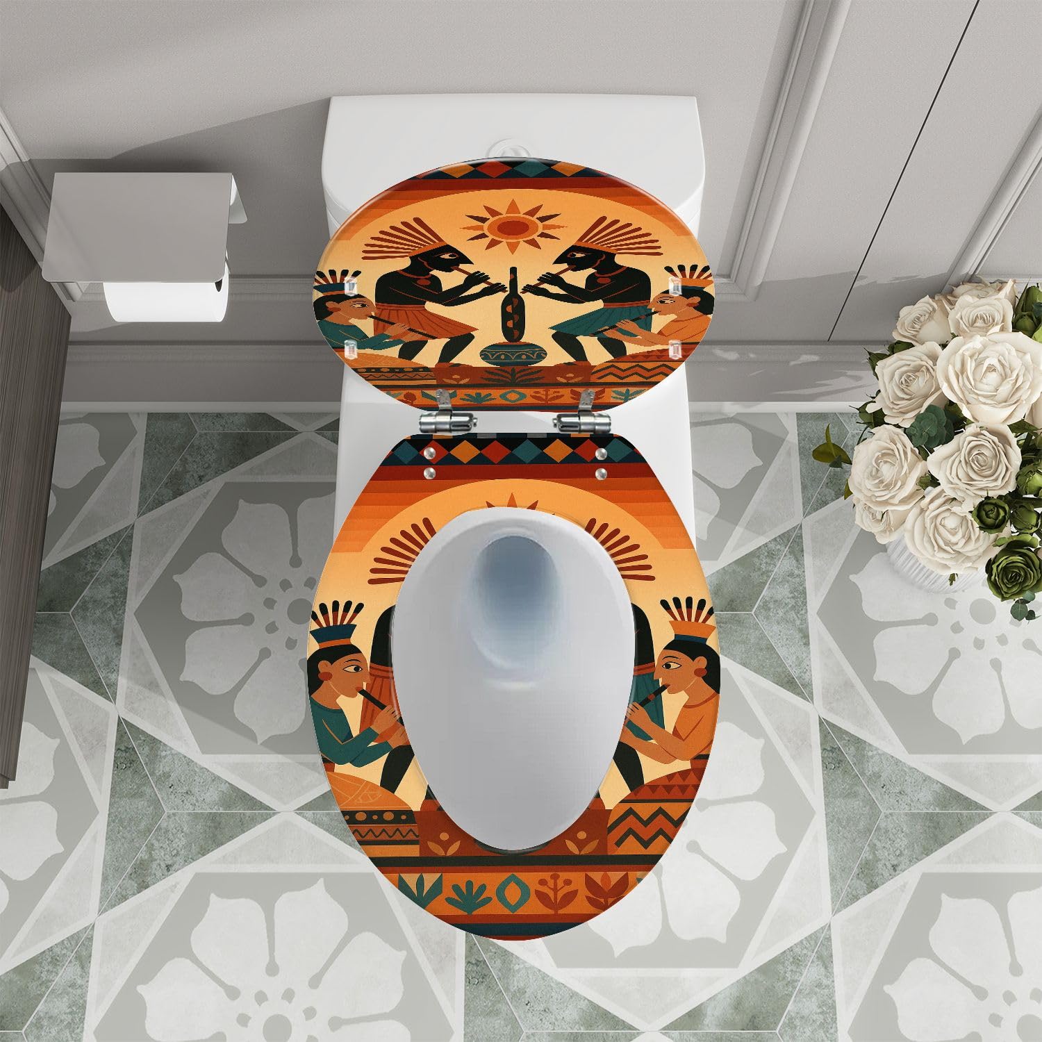 Langer WC-Sitz für Badezimmer