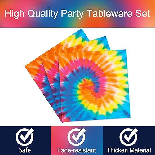 Miniatura 59 de 96 piezas de suministros de fiesta de neón para platos de fiesta, servilletas, vajilla, neón brillante, cumpleaños, pintado, decoración de fiesta